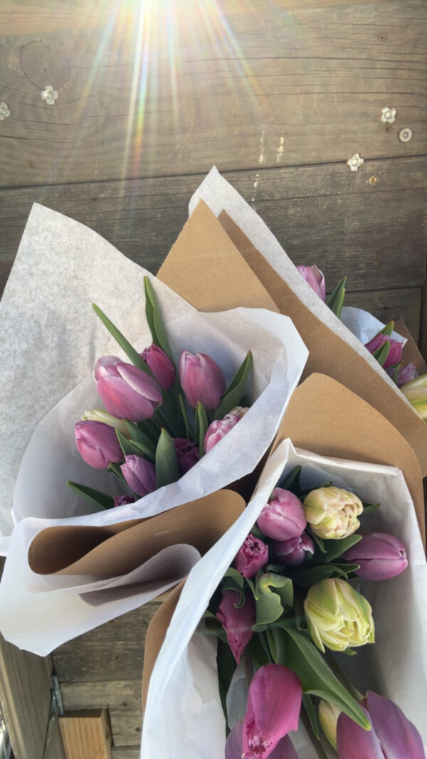 mother's day flowers: on farm pickup